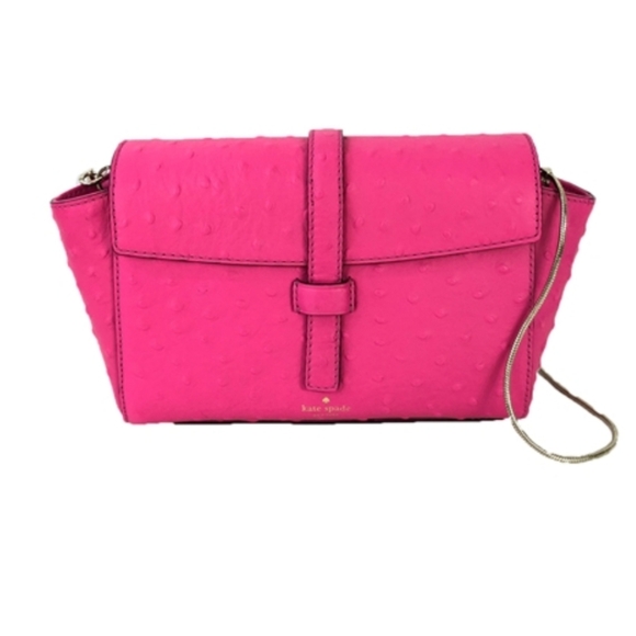 Kate Spade Riverside Street OstrichEmbossed Emmie Crossbody NWT - Picture 2 of 6